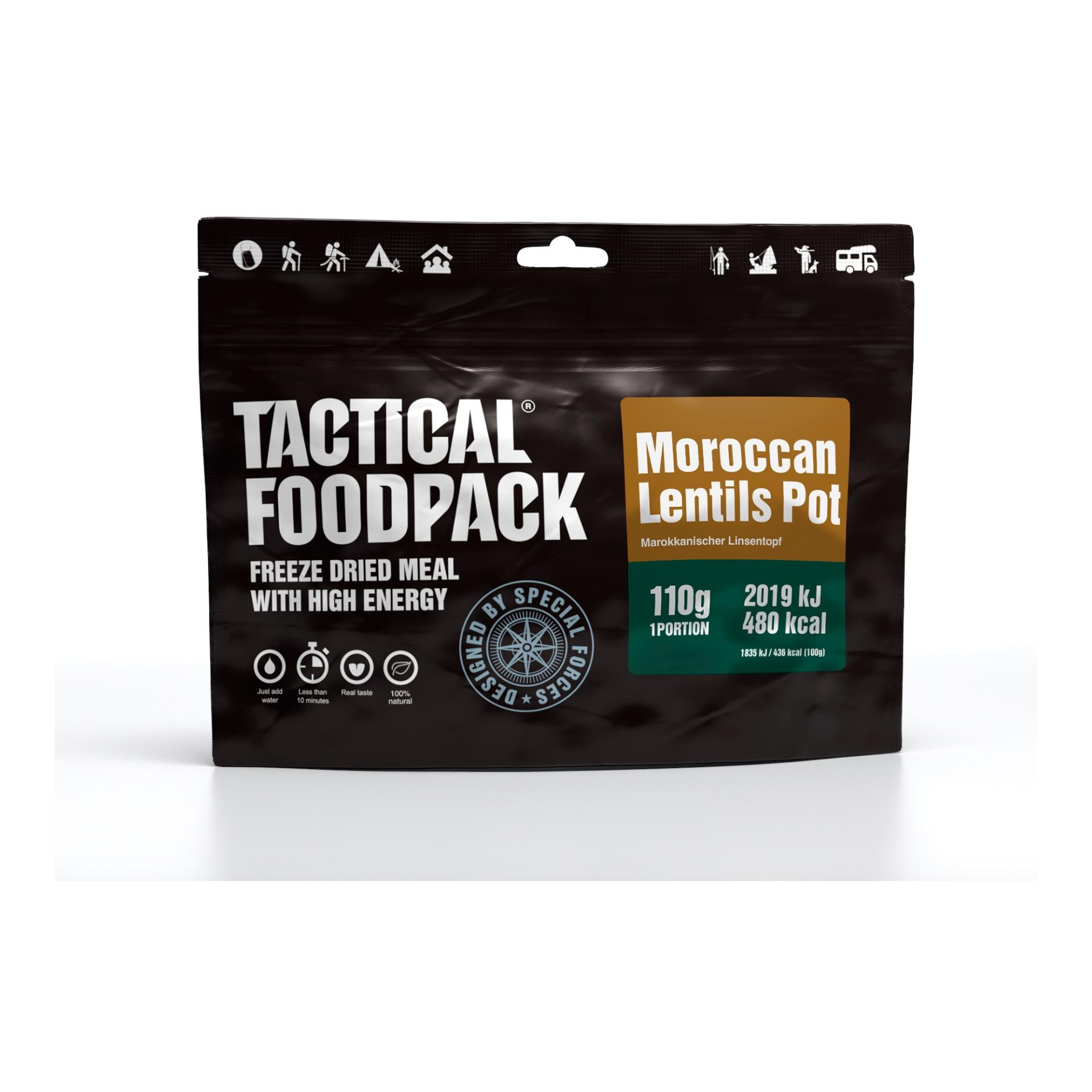 Image of Tactical Foodpack Moroccan Lentils Pot - Schwarz - bei Hauptner Jagd