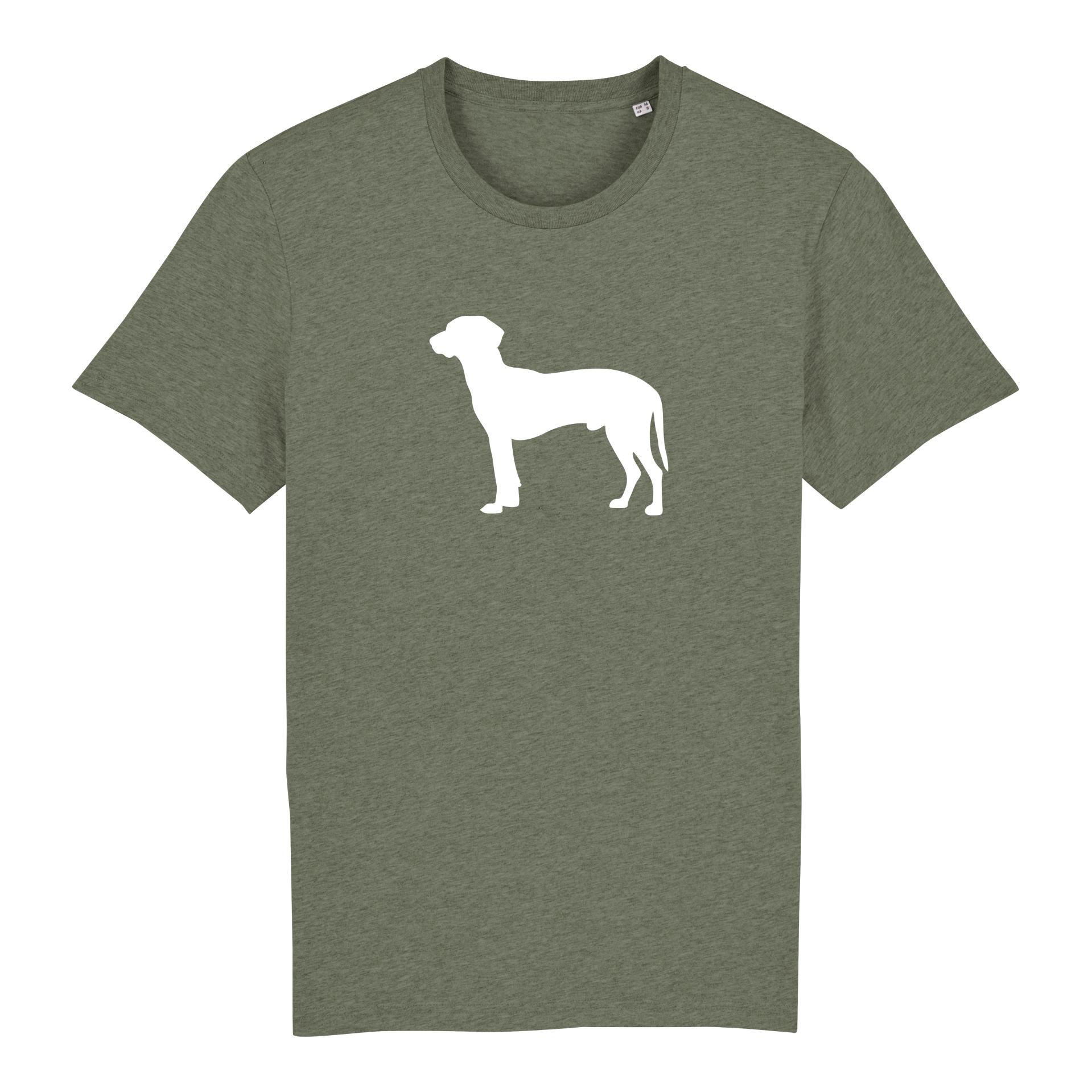 Image of Hauptner Jagd T-Shirt Bayerischer Gebirgsschweisshund gross - Mid Heather Khaki - bei Hauptner Jagd