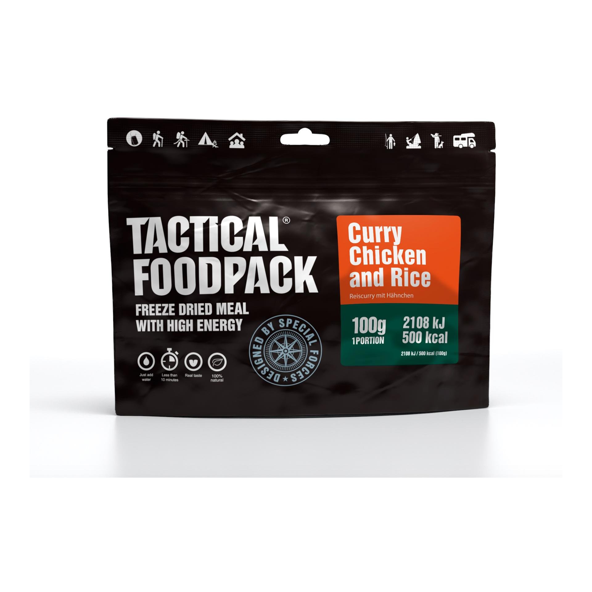 Image of Tactical Foodpack Curry Chicken and Rice - Schwarz - bei Hauptner Jagd