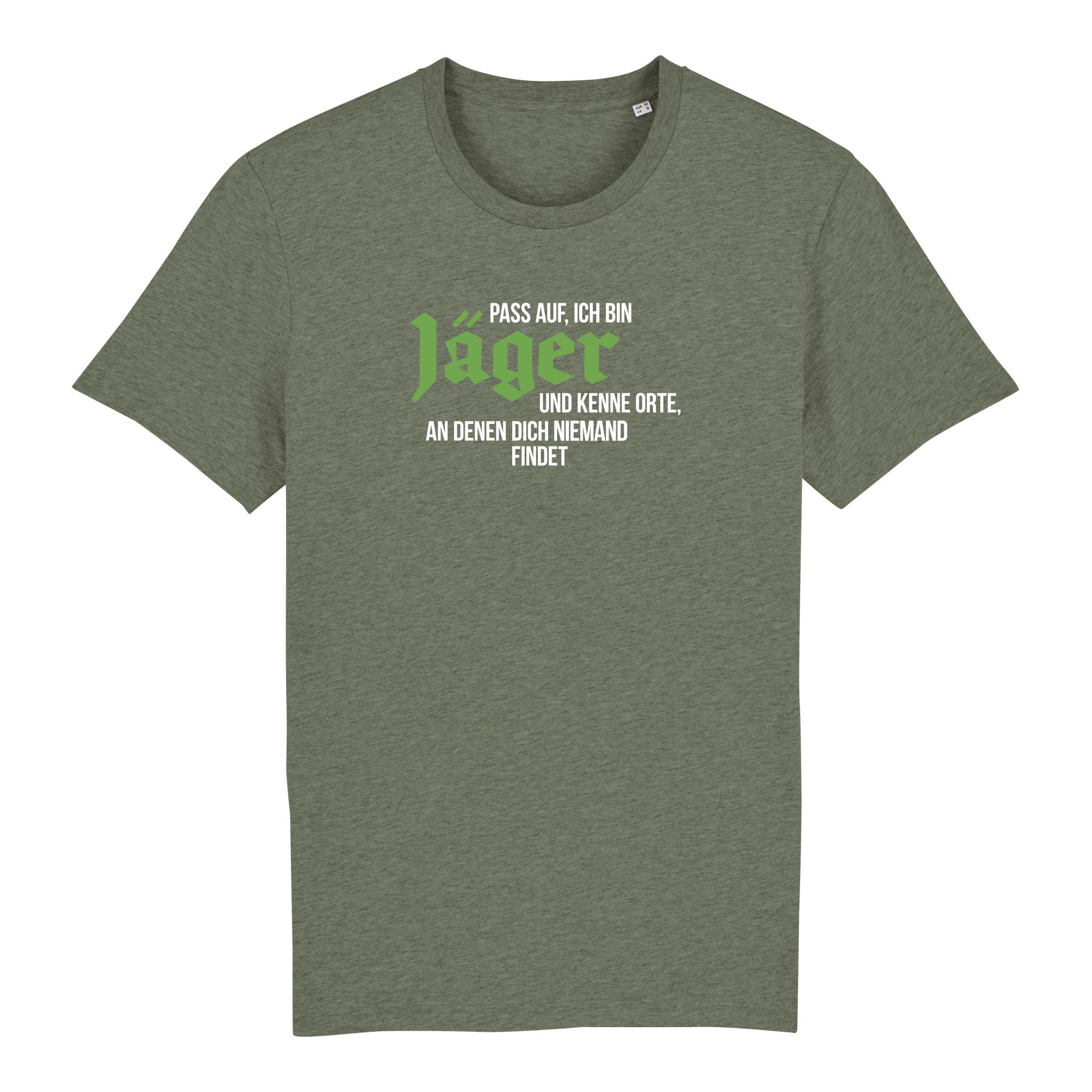 Image of Hauptner Jagd T-Shirt Geheime Orte - Mid Heather Khaki - bei Hauptner Jagd