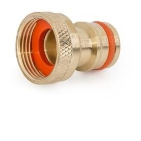 Image of Bradas Hahn-Adapter - Innengewinde 1/2" - Messing - Gold/Orange - bei Hauptner Jagd