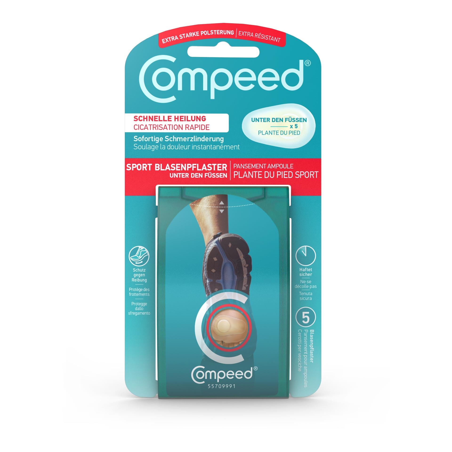 Image of Compeed Blasenpflaster unter den Füssen 5Stk - Beige - Beige / Nude - bei Hauptner Jagd