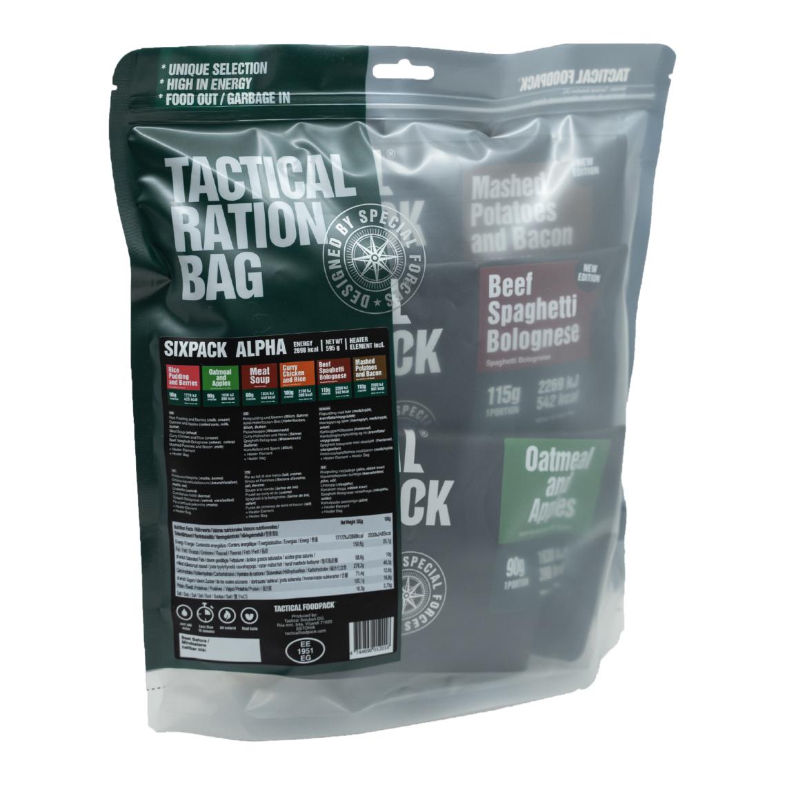 Image of Tactical Foodpack Sixpack Alpha - Schwarz - bei Hauptner Jagd