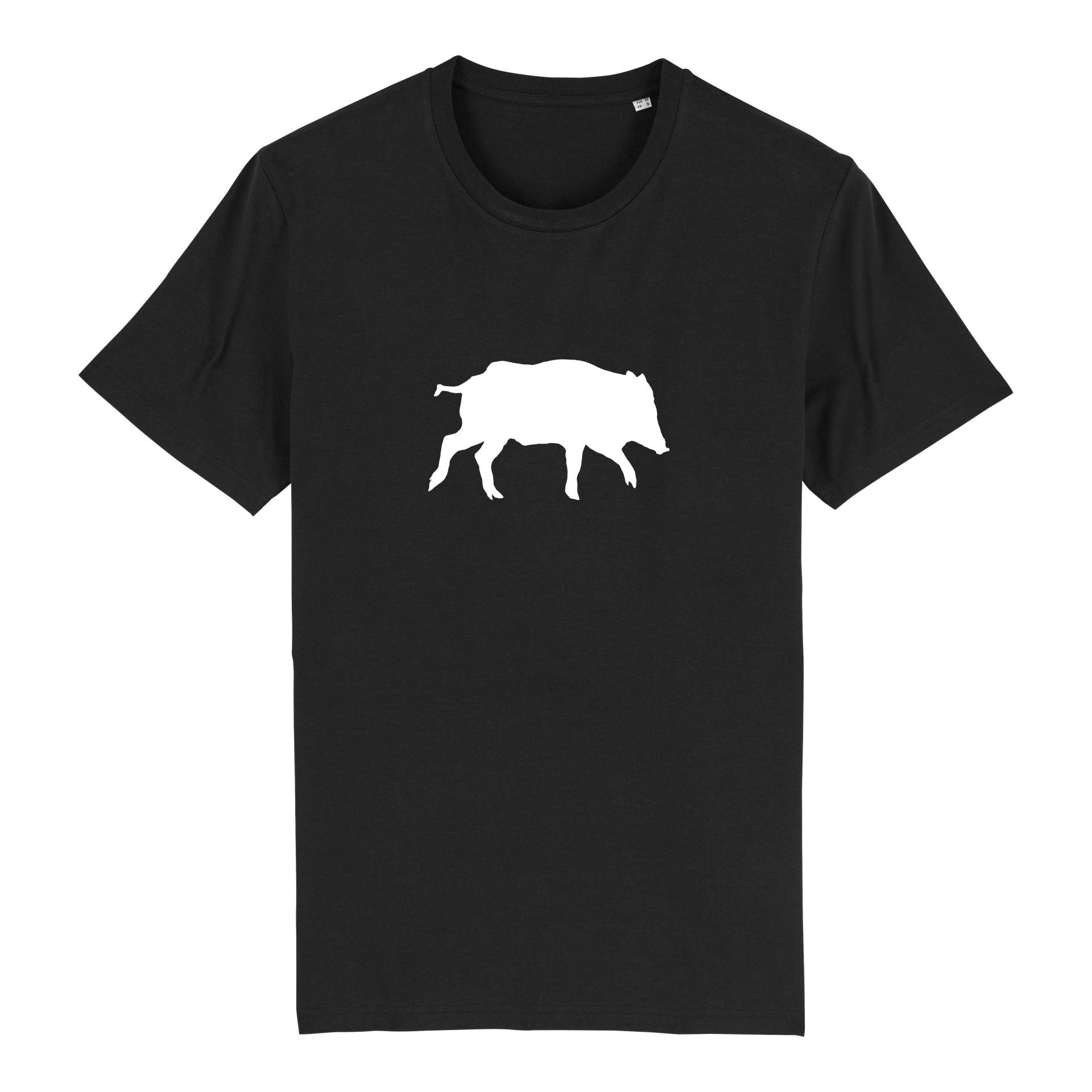 Image of Hauptner Jagd T-Shirt Wildmotiv - Wildschwein - Black - bei Hauptner Jagd