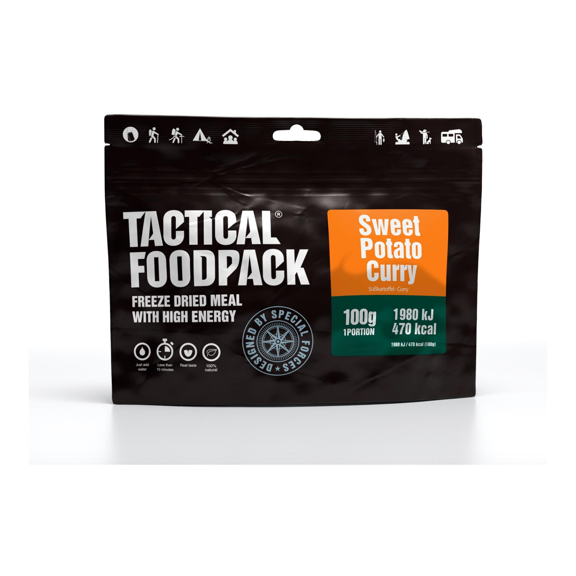 Image of Tactical Foodpack Sweet Potato Curry - Schwarz - bei Hauptner Jagd