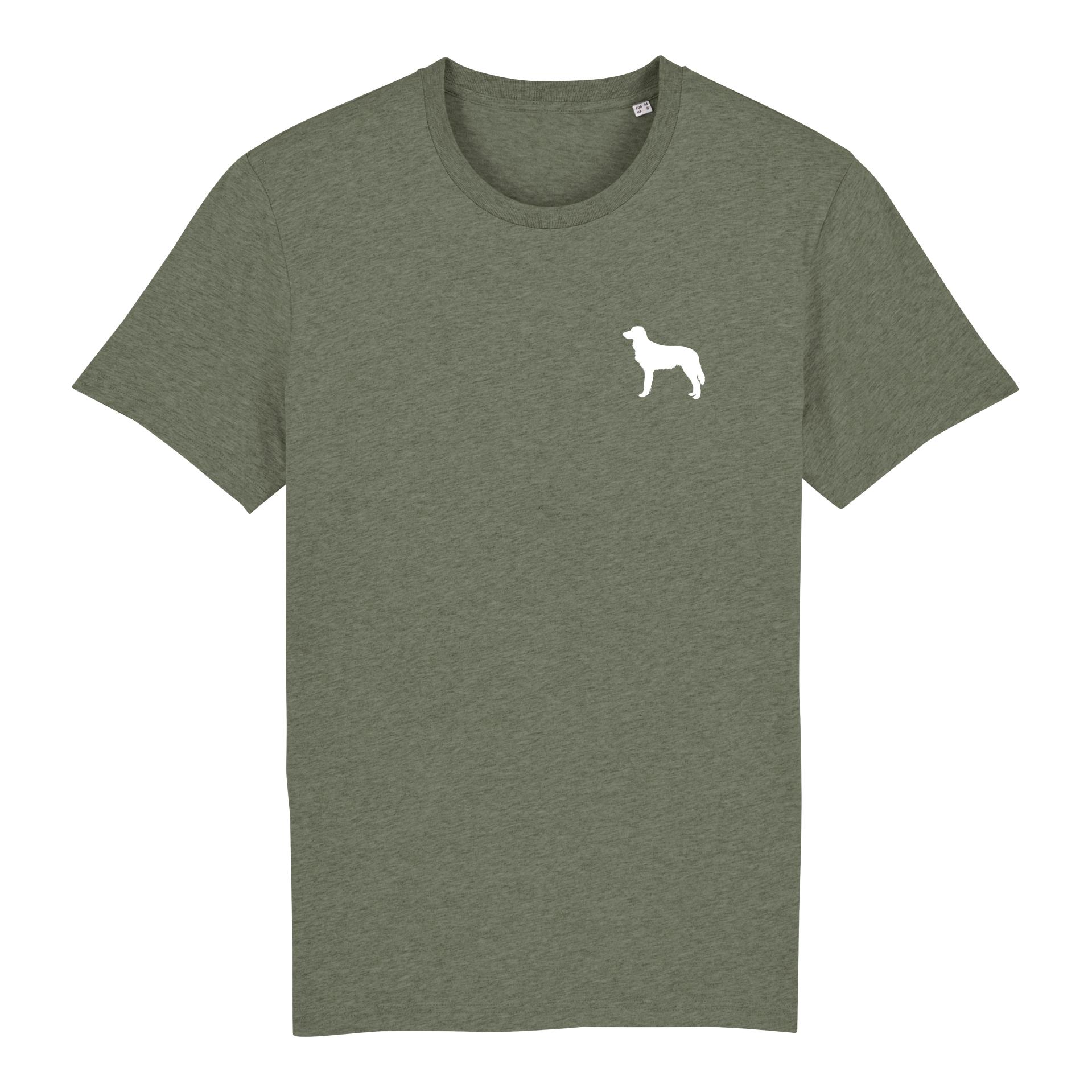 Image of Hauptner Jagd T-Shirt Grosser Münsterländer klein - Mid Heather Khaki - bei Hauptner Jagd