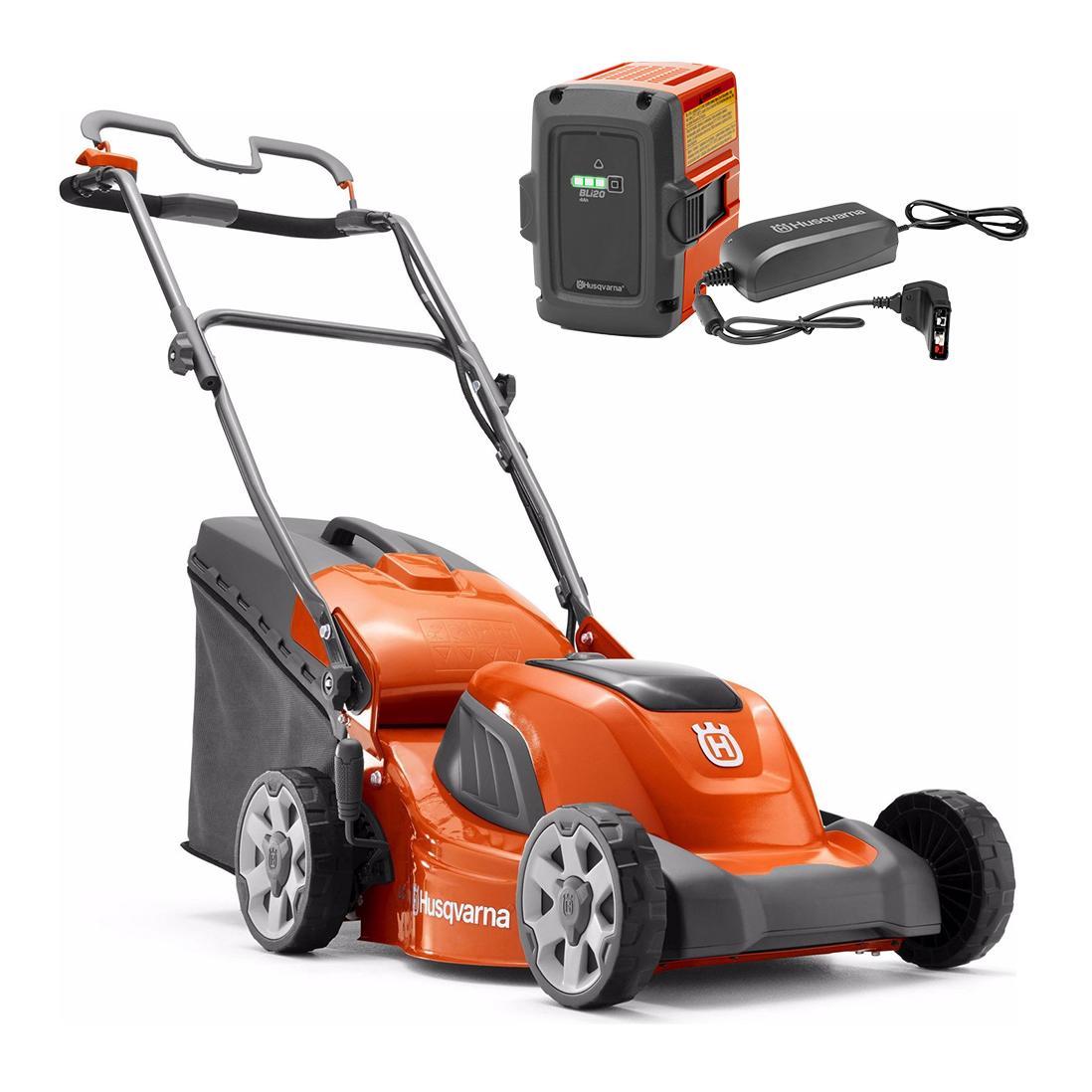 Image of Husqvarna Akku - Rasenmäher LC141iV - Set - Orange - bei Hauptner Jagd