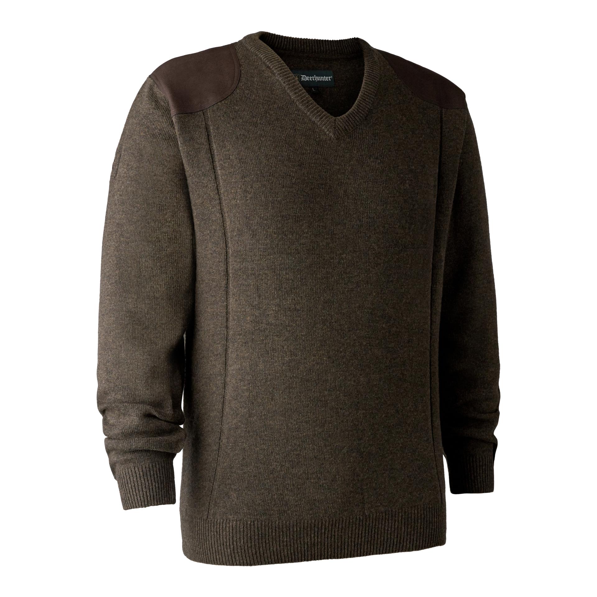 Image of Deerhunter Sheffield Pullover mit V-Ausschnitt - Dark Elm bei Hauptner Jagd