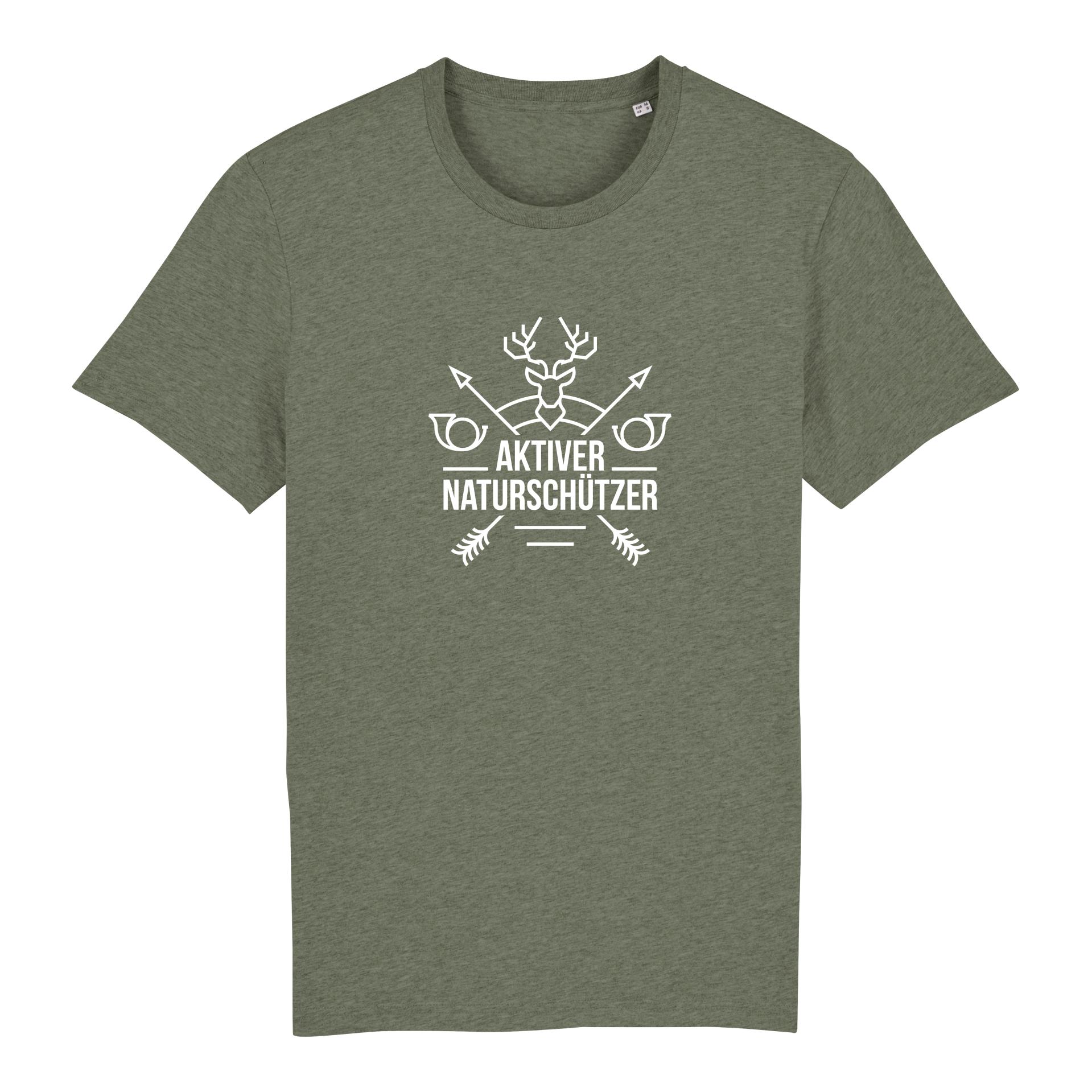 Image of Hauptner Jagd T-Shirt Naturschützer - Mid Heather Khaki - bei Hauptner Jagd