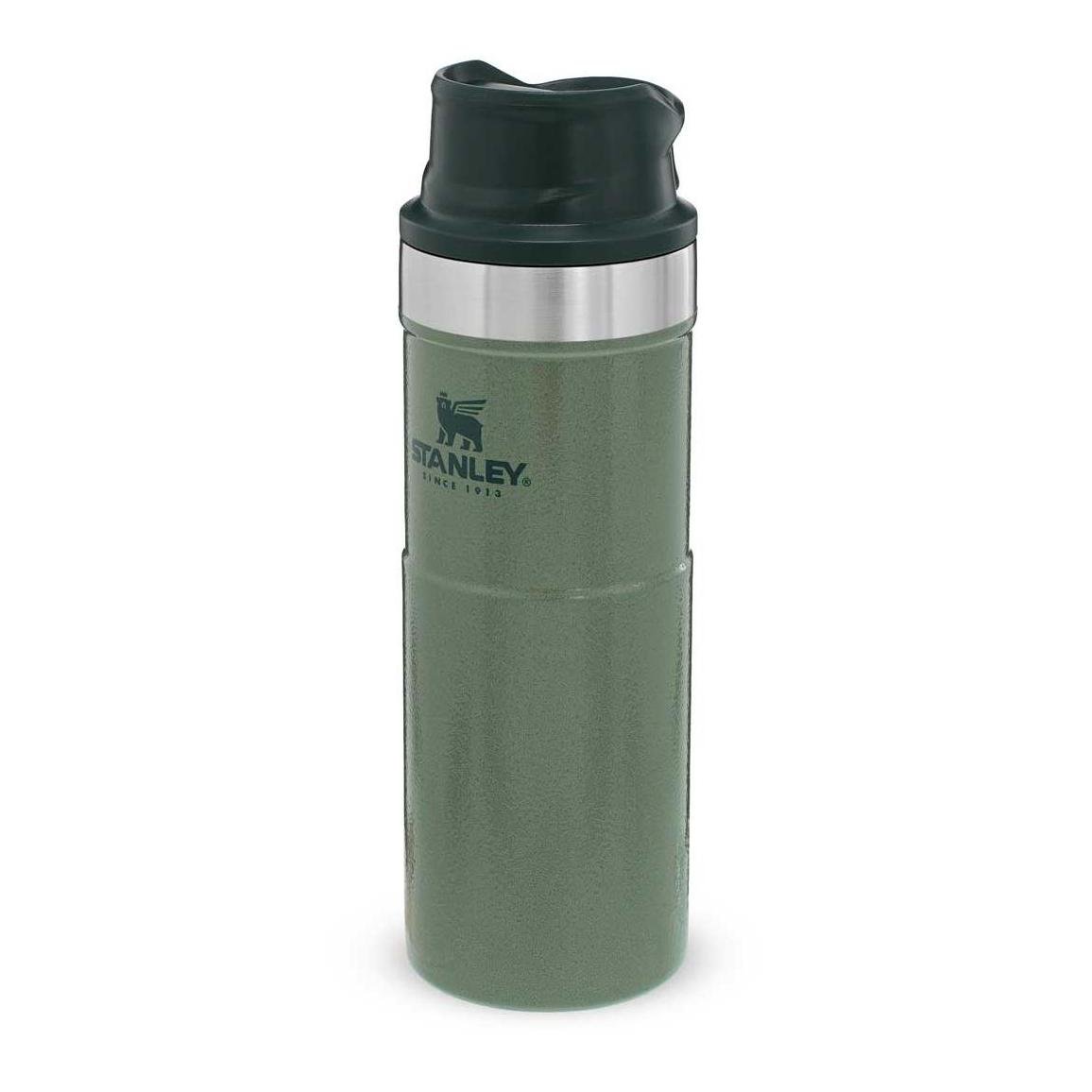 Image of Stanley Classic Trigger Action Travel Mug 473 ml - Hammertone Green bei Hauptner Jagd