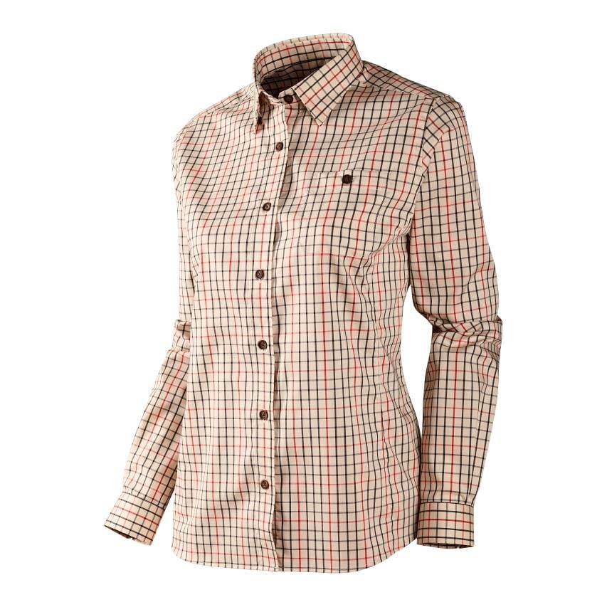 Image of Härkila Lancaster Lady L/S Hemd - Red check bei Hauptner Jagd