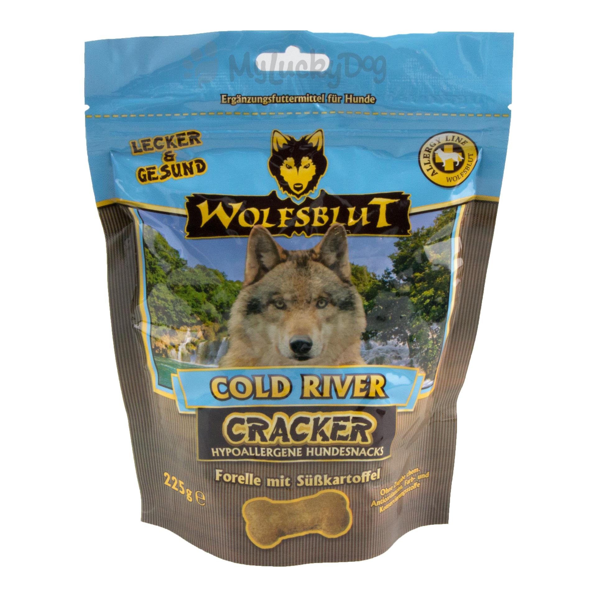 Image of Wolfsblut Cracker Hundesnacks Cold River mit Forelle 225 g - Natur - bei Hauptner Jagd