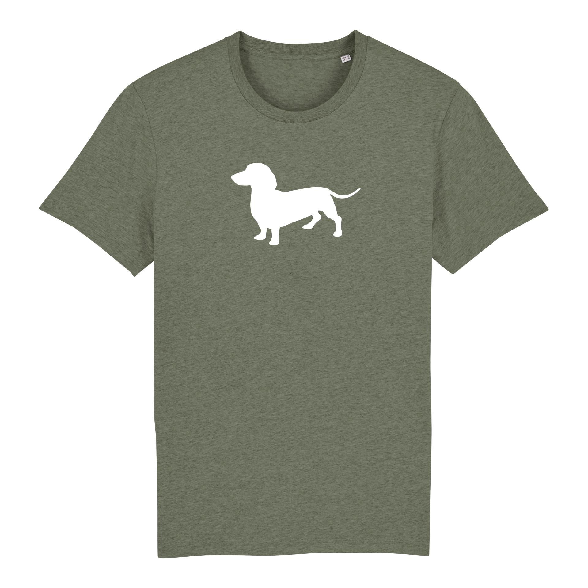 Image of Hauptner Jagd T-Shirt Dackel gross - Mid Heather Khaki - bei Hauptner Jagd