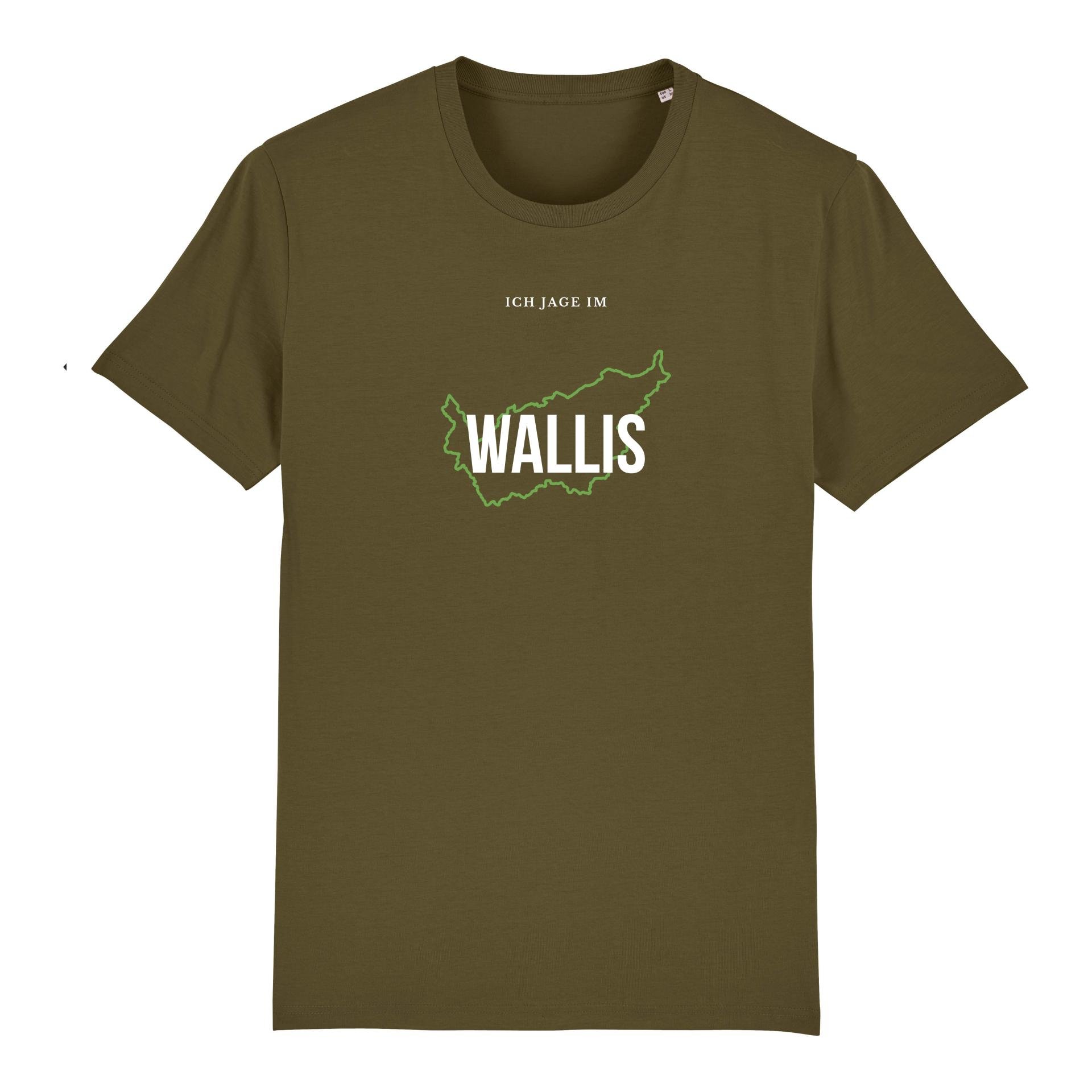 Image of Hauptner Jagd T-Shirt Ich jage im Wallis - British Khaki - bei Hauptner Jagd