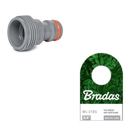 Image of Bradas WHITE LINE Adapter, 3/4" Aussen - Orange/Grau - bei Hauptner Jagd