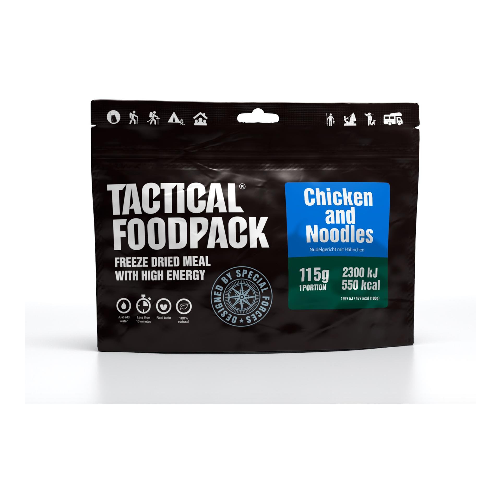 Image of Tactical Foodpack Chicken and Noodles - Schwarz - bei Hauptner Jagd