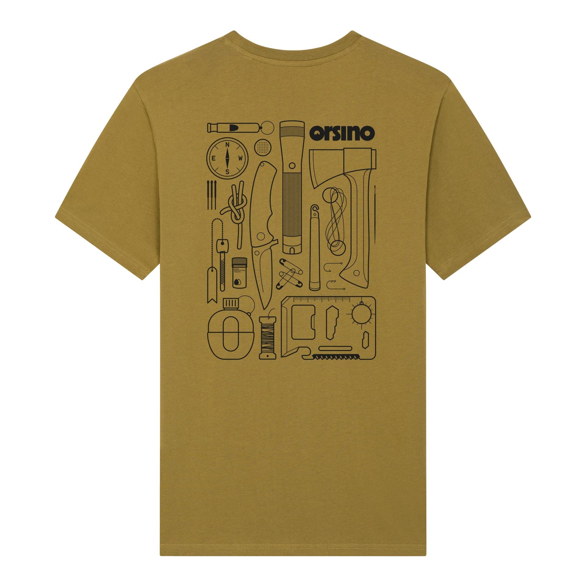 Image of orsino Survival Tools Bio T-Shirt - Olive Oil - bei Hauptner Jagd