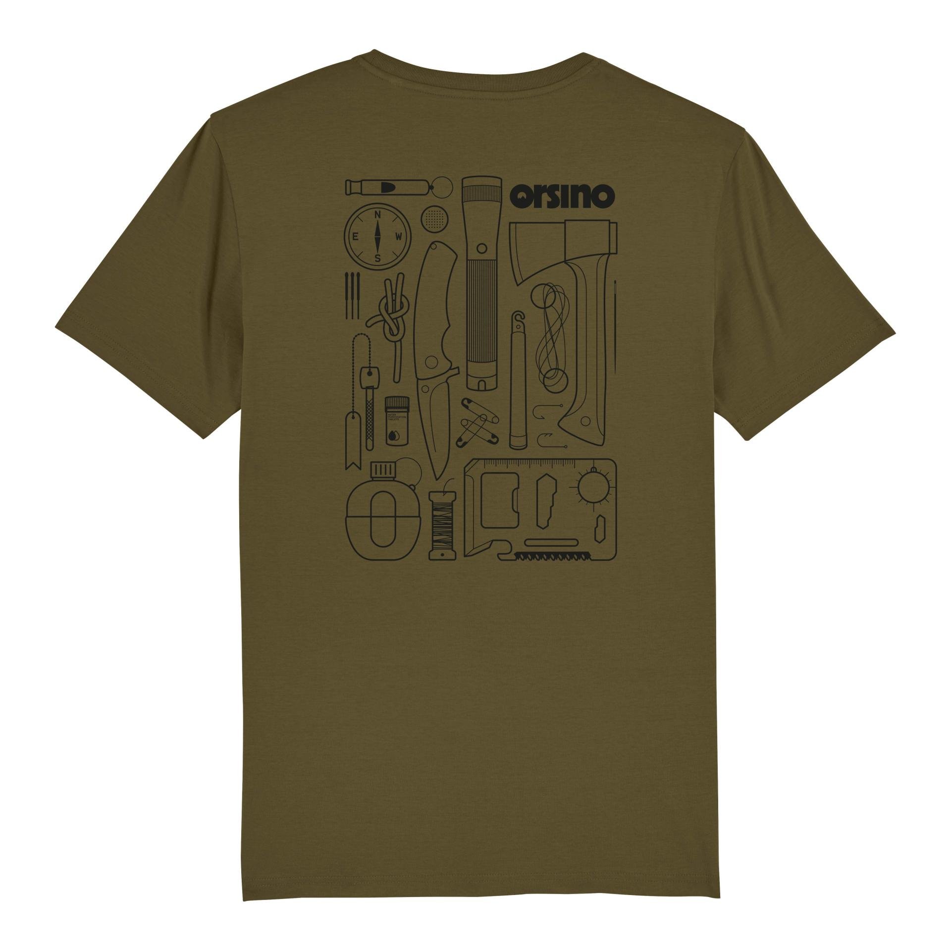 Image of orsino Survival Tools Bio T-Shirt - British Khaki - bei Hauptner Jagd