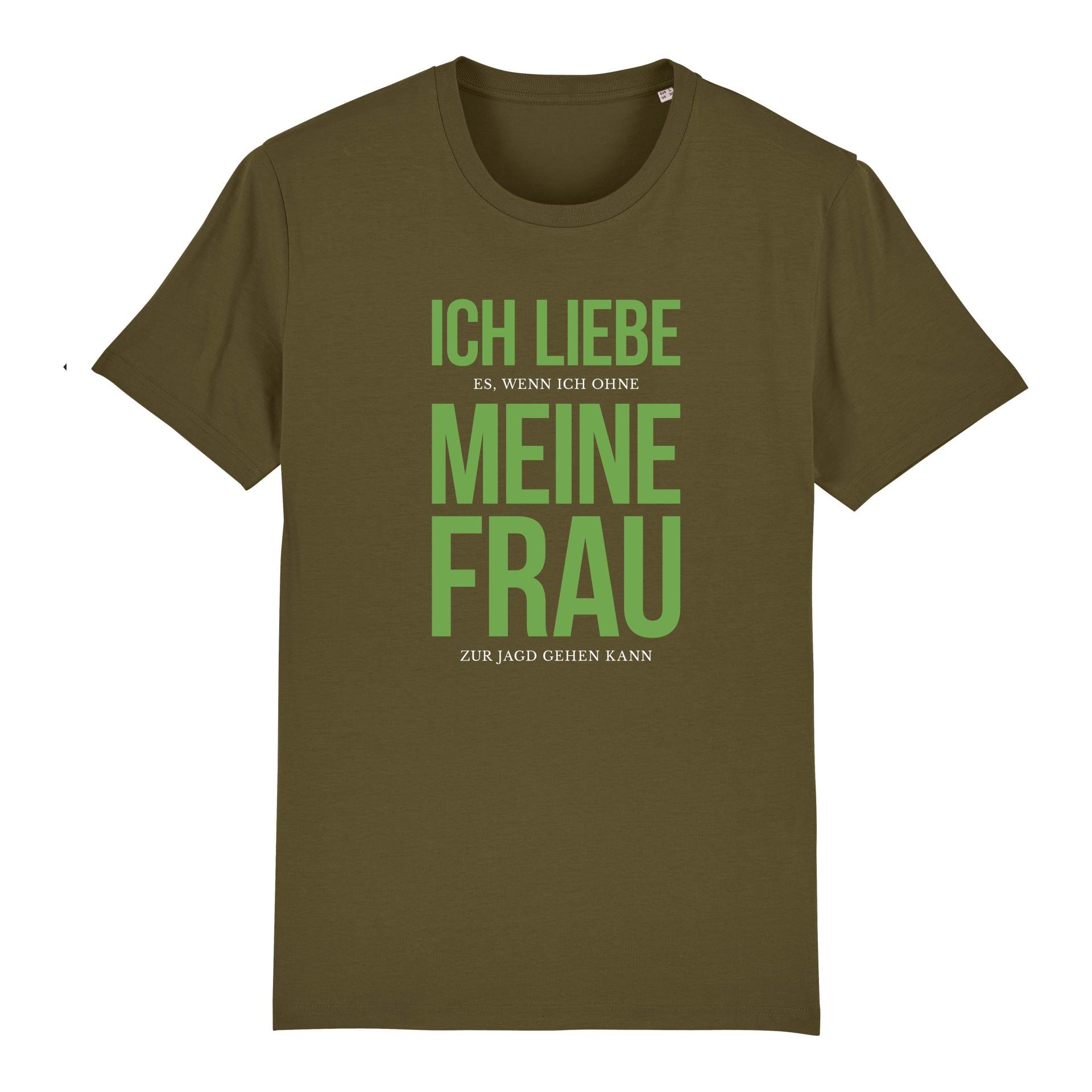 Image of Hauptner Jagd T-Shirt Ich liebe meine Frau - British Khaki - bei Hauptner Jagd