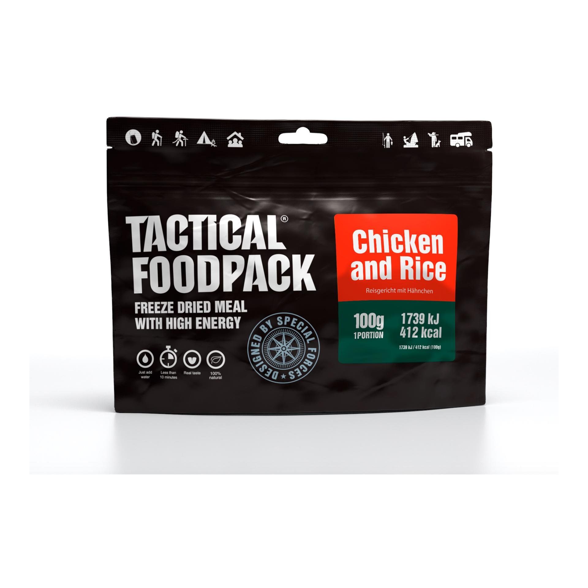 Image of Tactical Foodpack Chicken and Rice - Schwarz - bei Hauptner Jagd