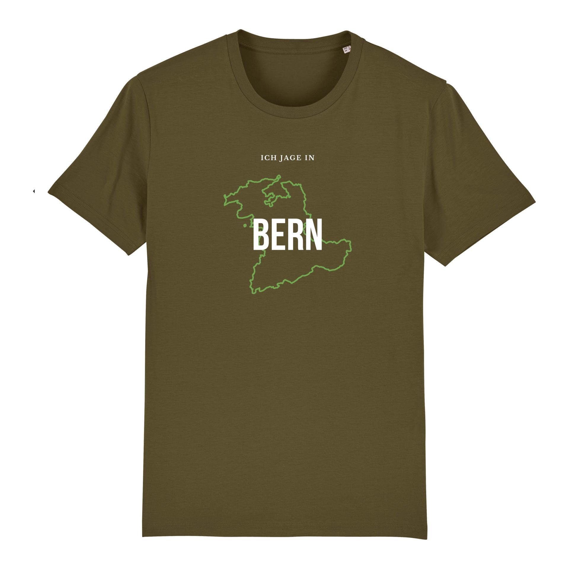 Image of Hauptner Jagd T-Shirt Ich jage in Bern - British Khaki - bei Hauptner Jagd