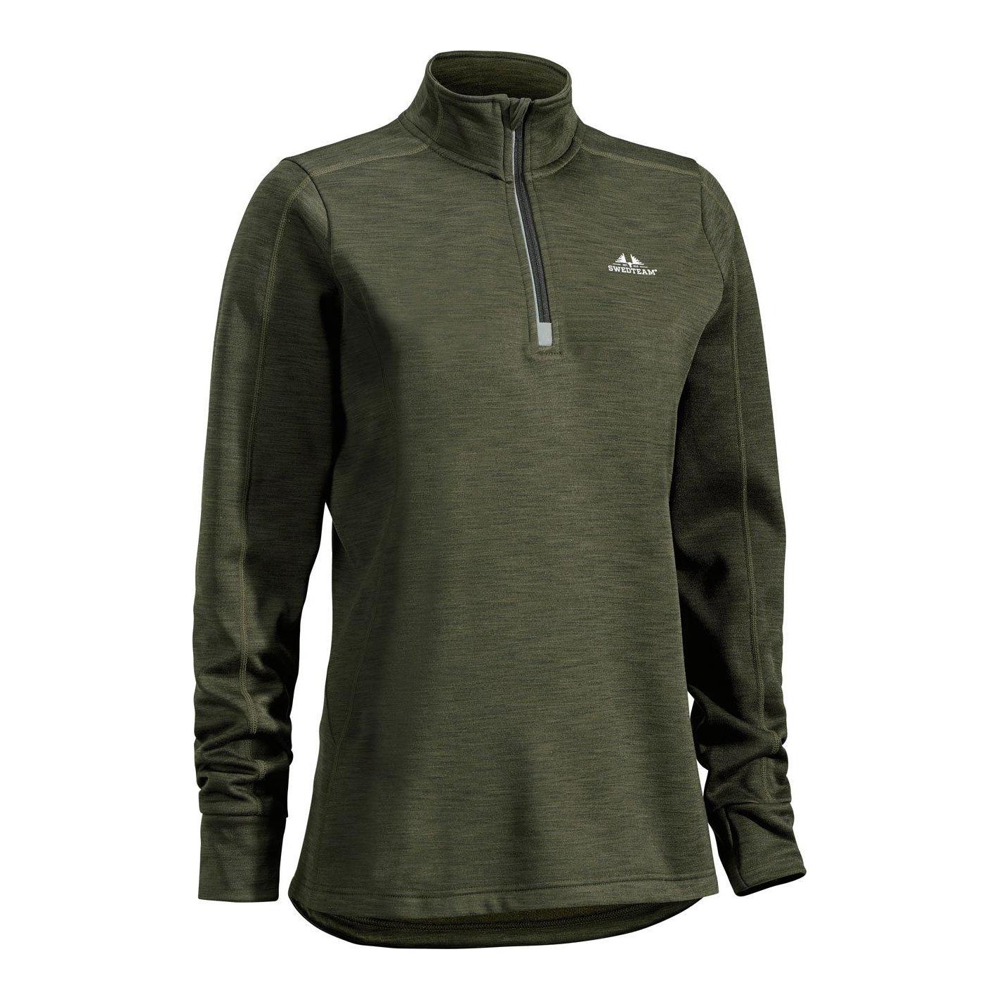 Image of Swedteam Ultra Light W Sweater Half-zip - Hunting Green - bei Hauptner Jagd