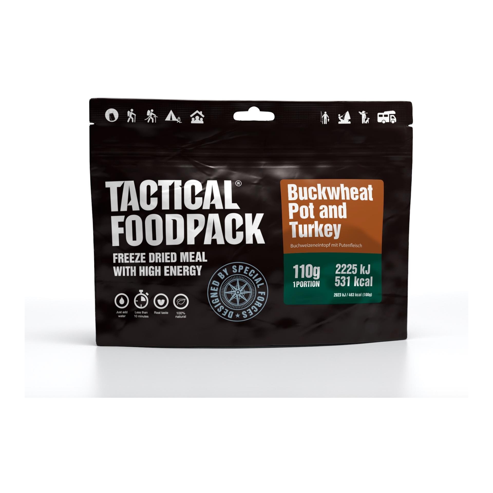 Image of Tactical Foodpack Buckwheat and Turkey - Schwarz - bei Hauptner Jagd