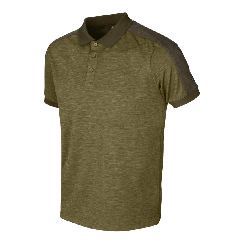 Image of Härkila Tech Poloshirt - dark olive/willow green bei Hauptner Jagd