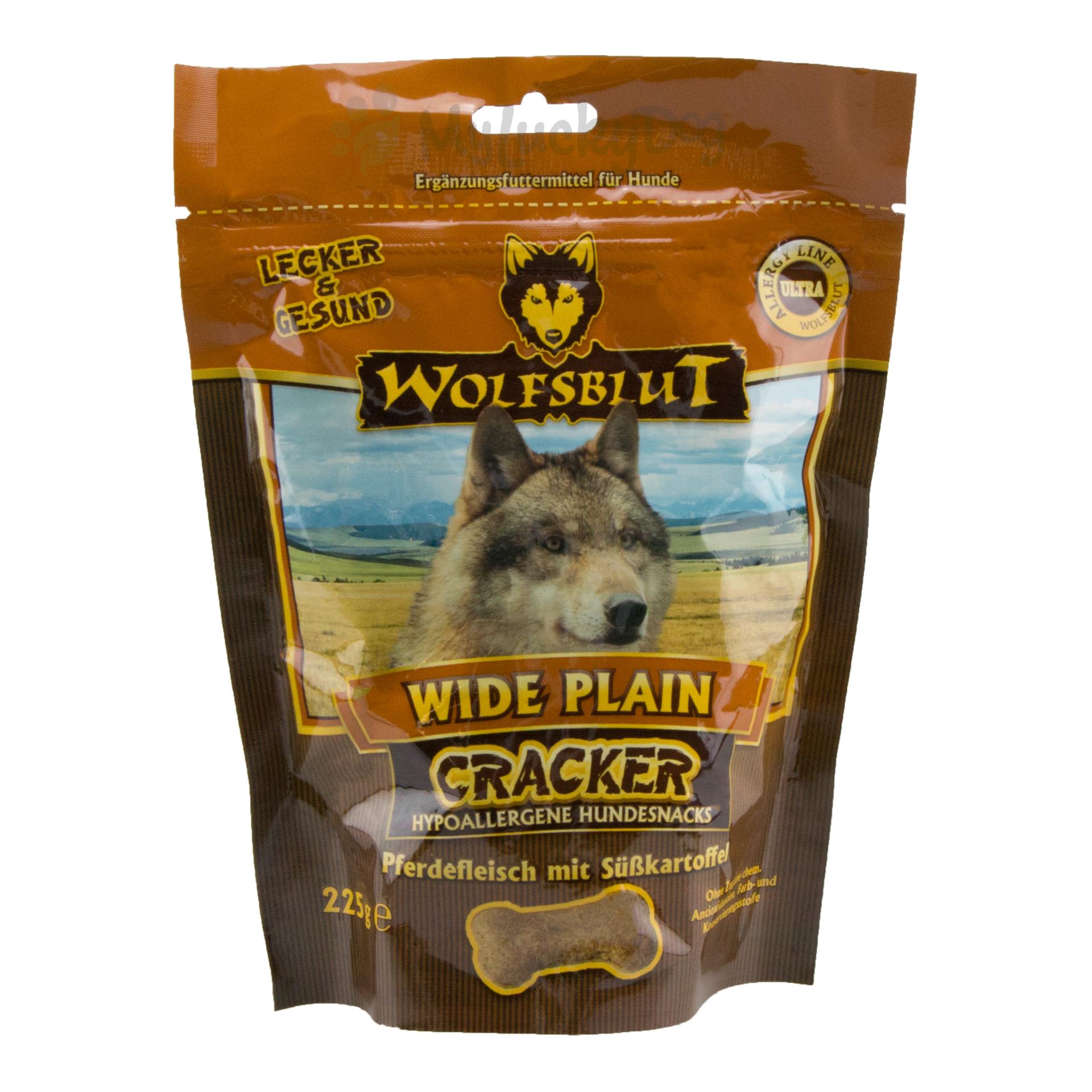 Image of Wolfsblut Cracker Hundesnacks Wide Plain Pferd & Süßkartoffel 225 g - Natur - bei Hauptner Jagd