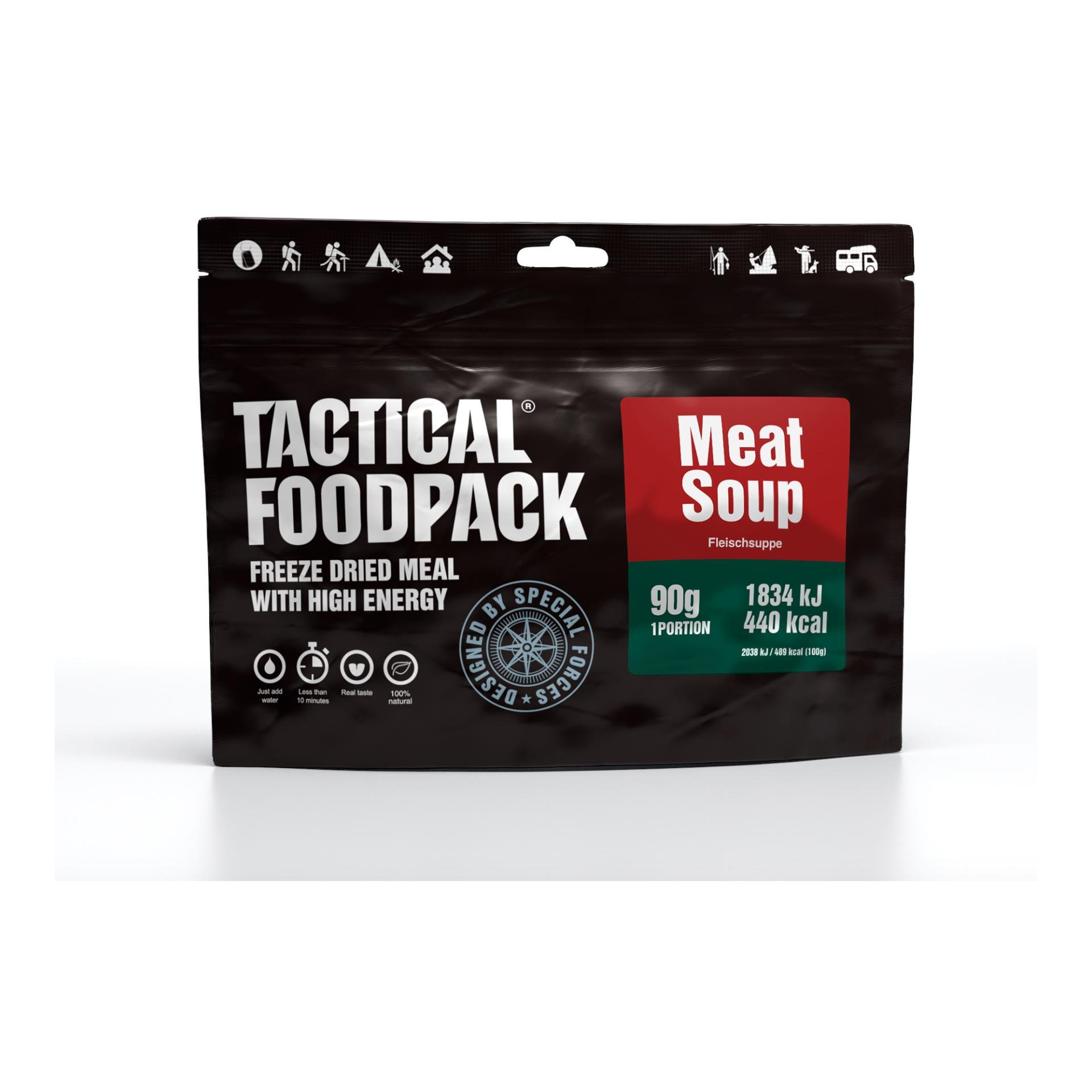 Image of Tactical Foodpack Meat Soup - Schwarz - bei Hauptner Jagd