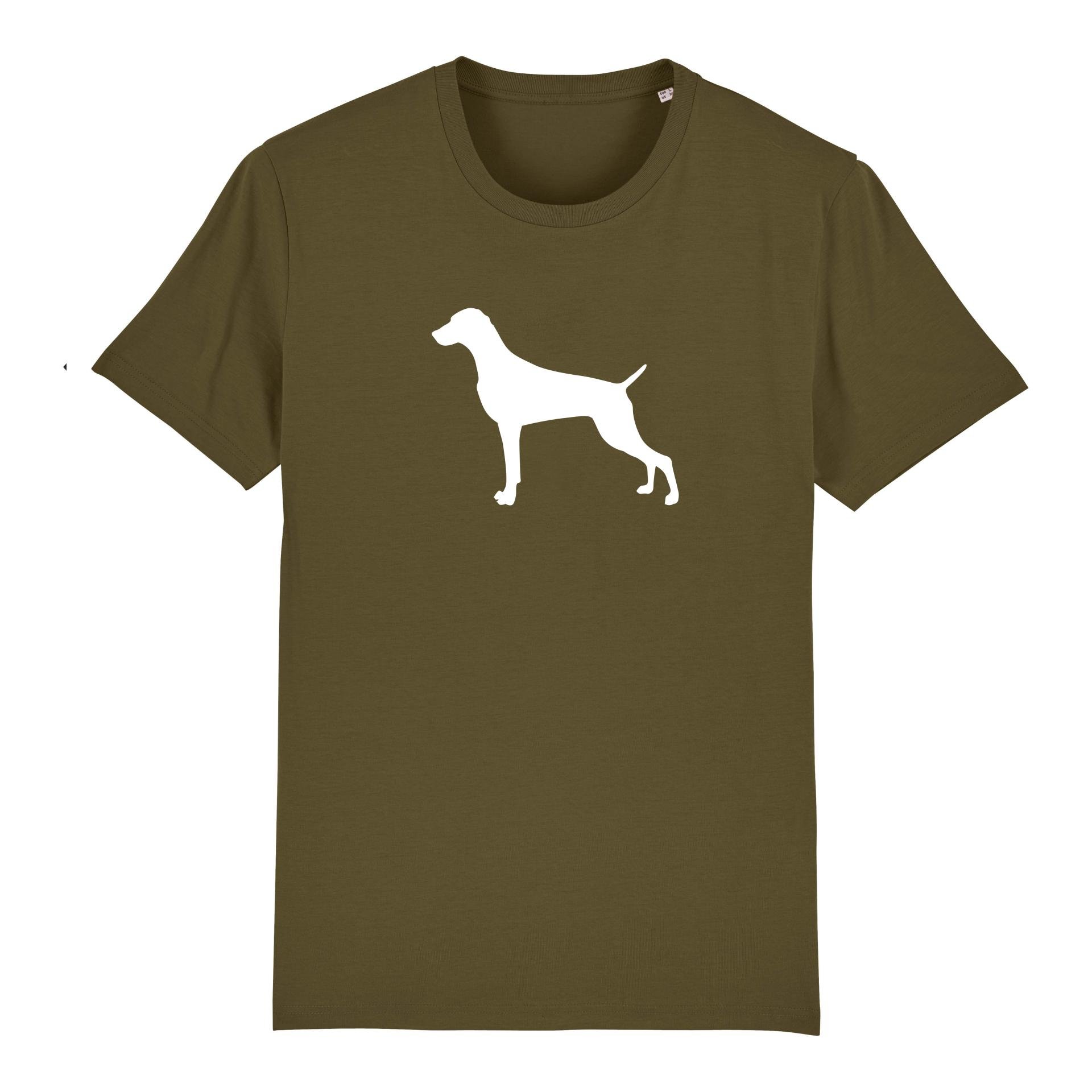 Image of Hauptner Jagd T-Shirt Weimaraner gross - British Khaki - bei Hauptner Jagd